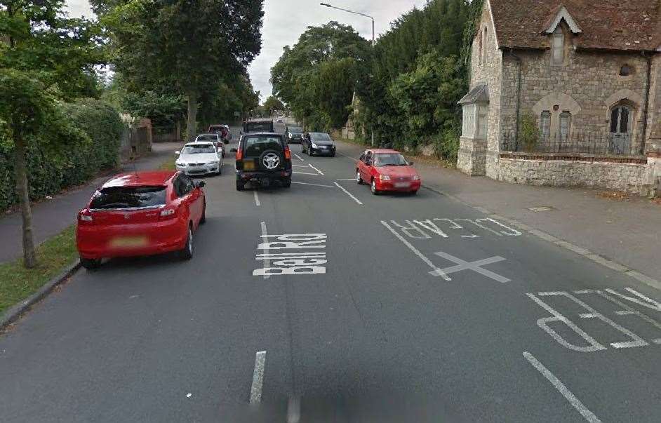 A two car crash happened in Bell Road, Sittingbourne. Picture: Google (45716820)