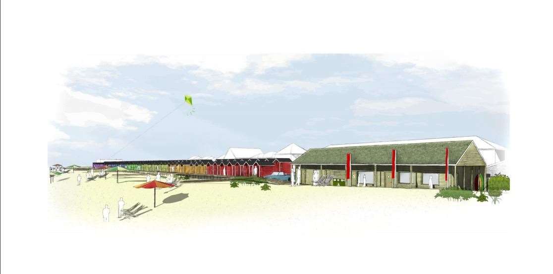 Plans in for 106 beach chalets and water sports centre in Coast Drive car park, at Greatstone, Romney Marsh