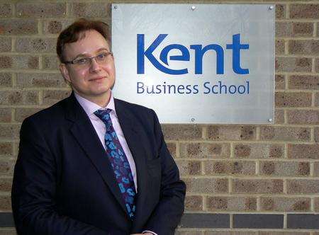 Professor Martin Meyer, director of Kent Business School