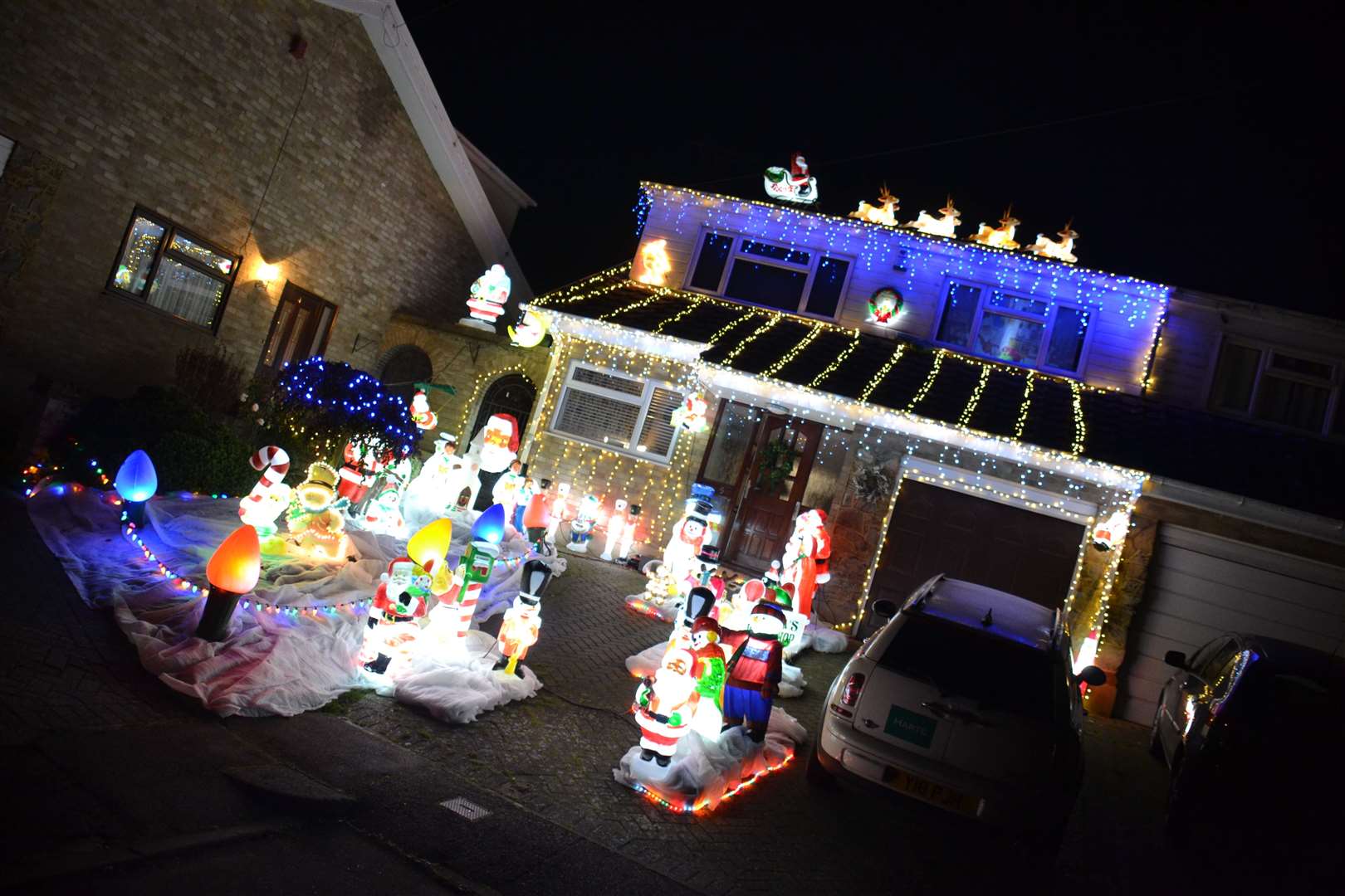 Luke Palmer, from Istead Rise, has already put up his Christmas decorations. Picture: Luke Palmer