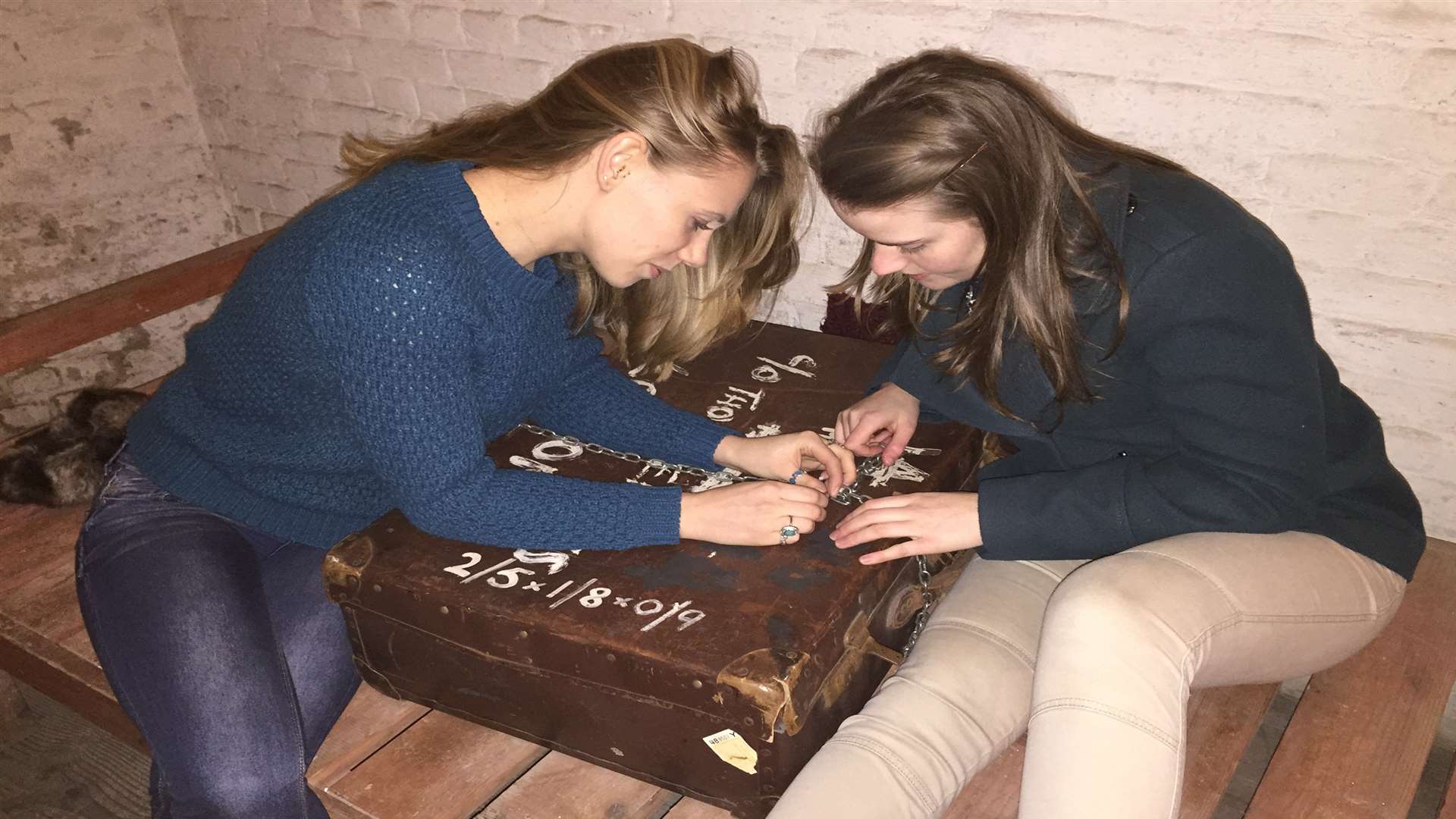 Reporters Lizzie Massey and Clare Freeman pitched their wits against an unseen enemy, but failed the Escape Plan LIVE challenge