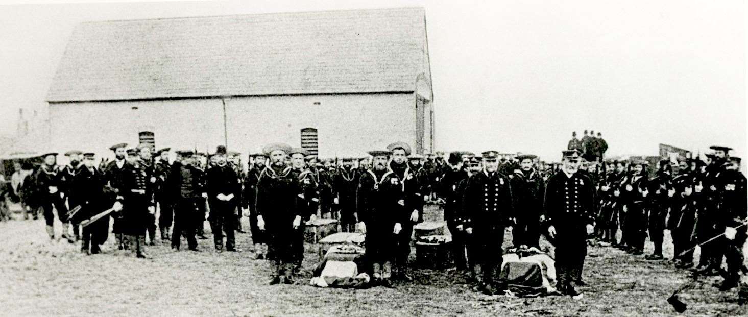 Littlestone crew funeral on March 17, 1891. All pictures: RNLI/Gavin Munnings