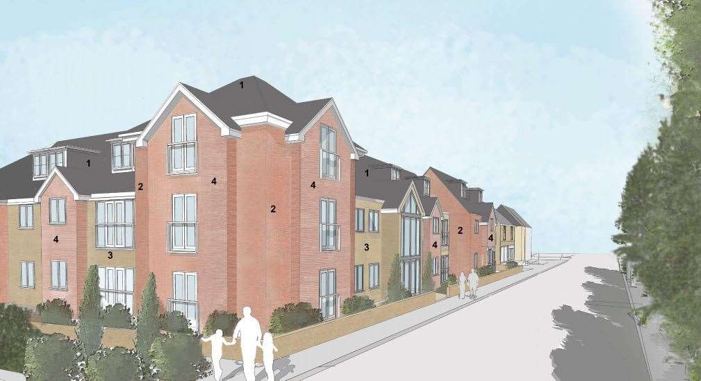 This is what the Spice Lounge in Coxheath could look like if its replaced by 14 flats (22582559)