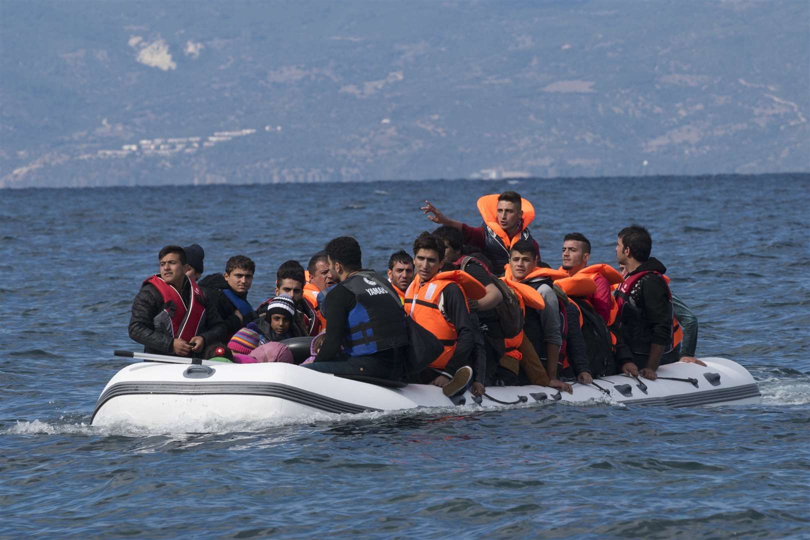 There are suggestions the Home Secretary has looked at other countries which push back boats, including Greece (pictured here) and Australia