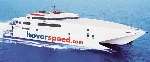 The Seacat crosses between Dover and Calais in under an hour. Picture courtesy Hoverspeed