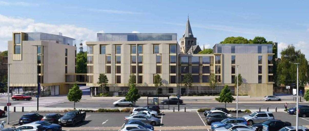 Plans for the 100-room hotel in Rochester, have been approved. Picture: Medway Council