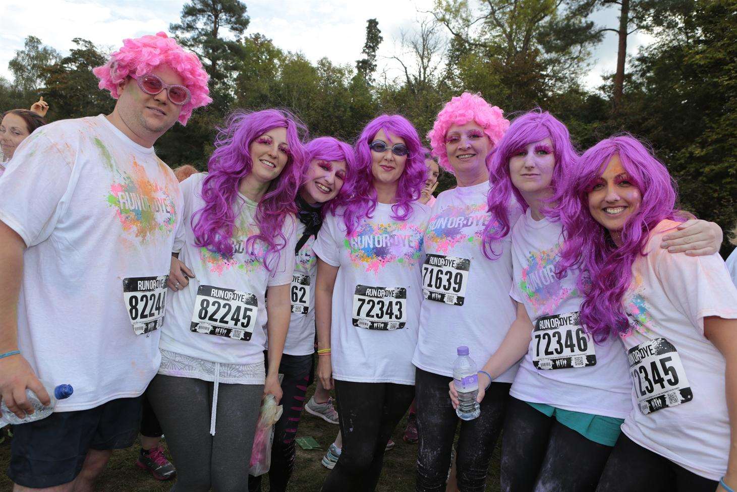 Over 5,000 participants turned up for the 5km Run or Dye last year. Picture: Martin Apps