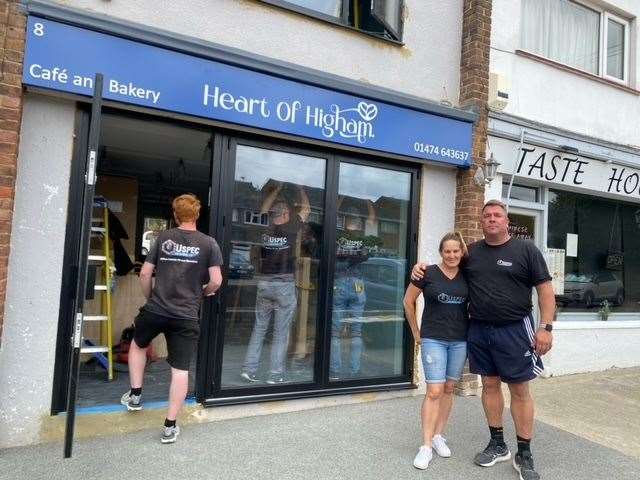 From left: New owners Helen and Ben Donovan outside their new venture. Picture: Helen Donovan