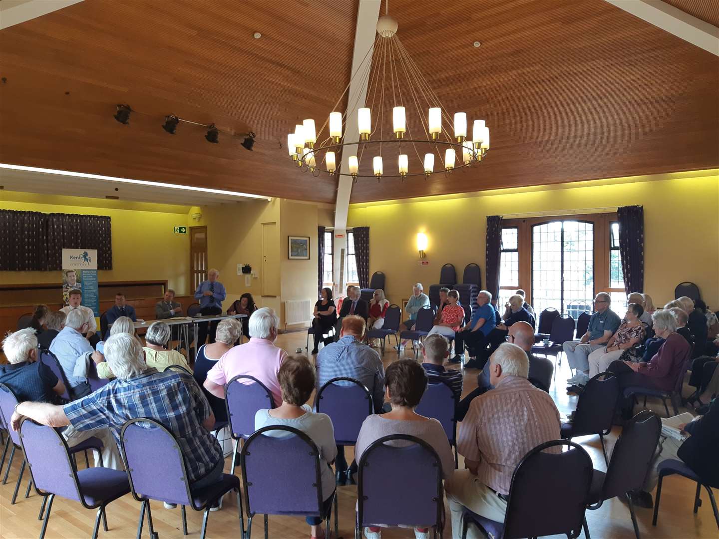 PCC Matthew Scott attended a public meeting about policing in Sandwich in July