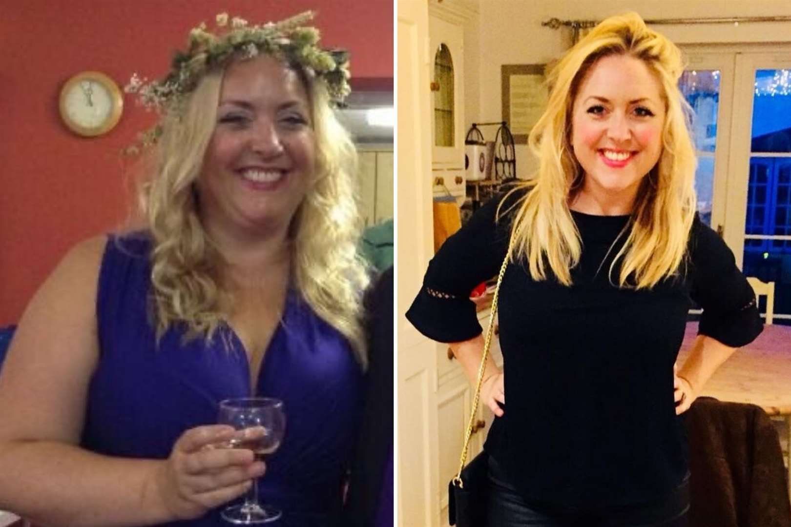 Jenni Saunders before and after her weight loss