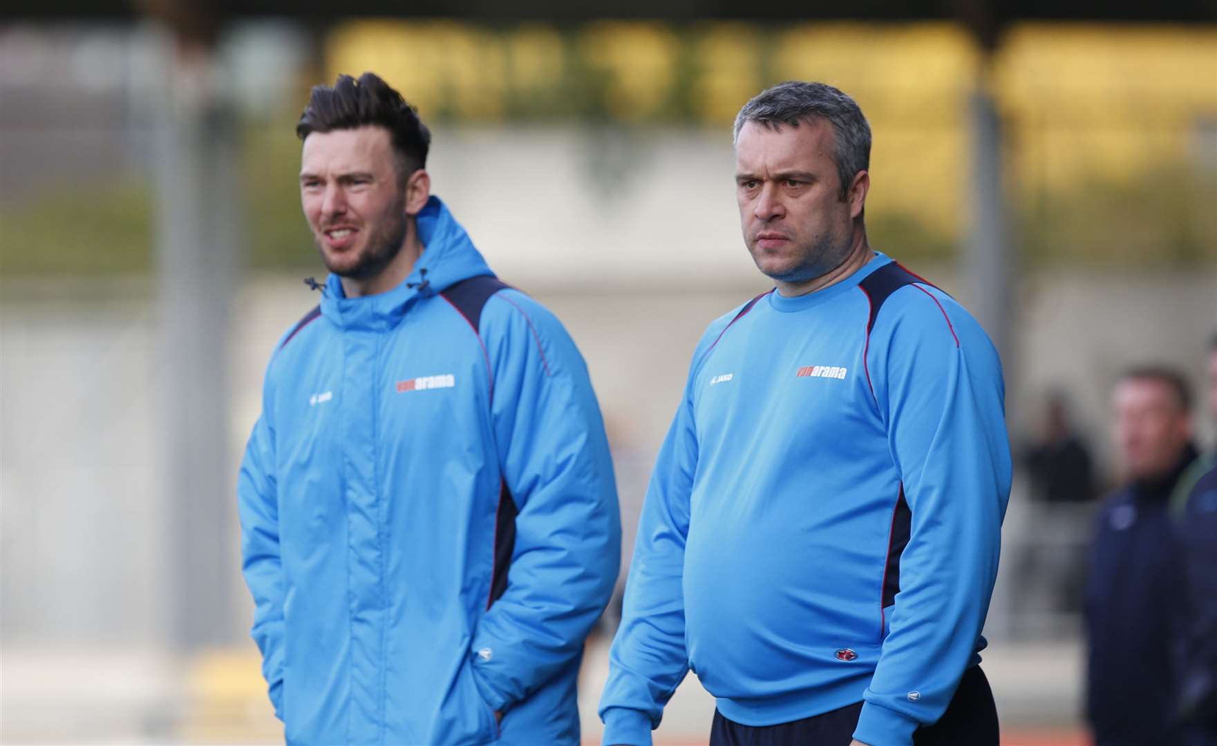 Dartford joint-managers Jamie Coyle and Adam Flanagan Picture: Andy Jones