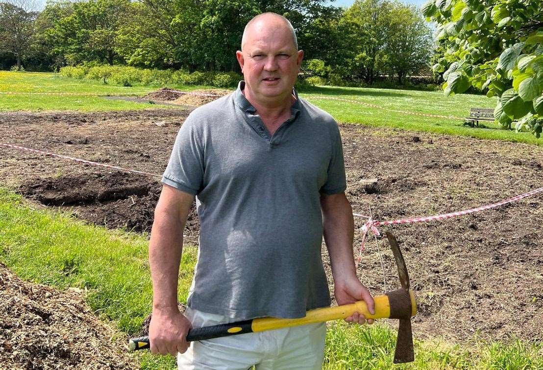 Barry Manners was electrocuted when he cut through a cable with his pickaxe in Northdown Park, Cliftonville. Picture: Barry Manners
