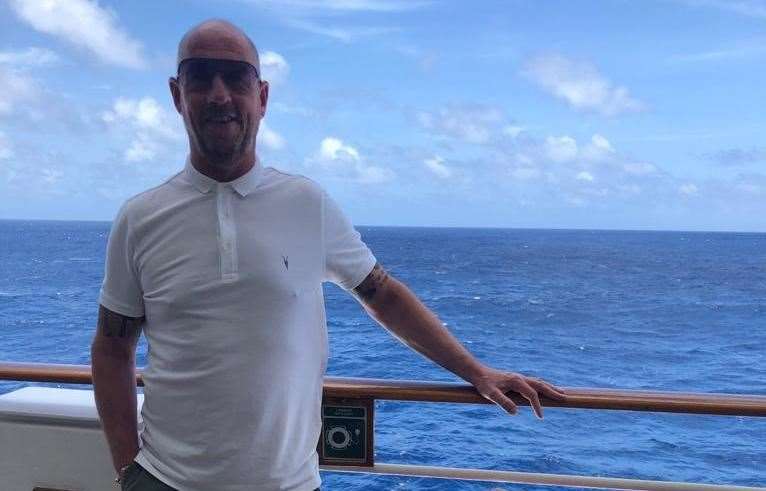 Mick Turnball from Bearsted, near Maidstone, has been stuck on the cruise ship for almost a month