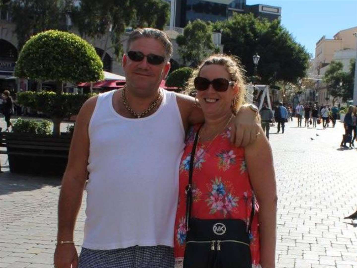 Julie Page and her partner Stephen Hammond, from Chatham, fell ill while on holiday in Ibiza, say the hotel had known about the issues before they set off (16024561)