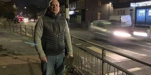 Garry Turner wants to see the crossing on West Hill in Dartford improved. Photo credit: Garry Turner