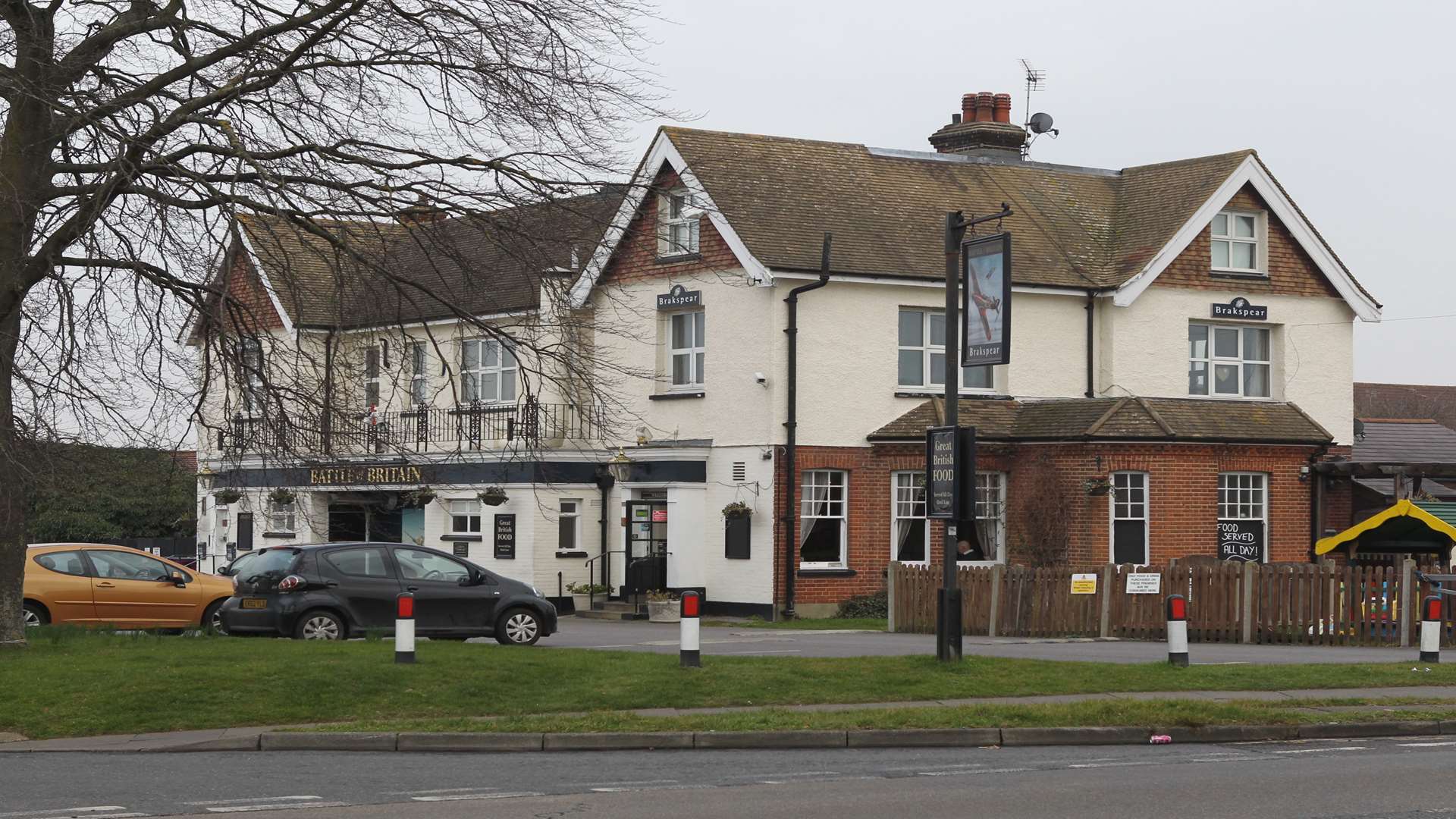 The Battle of Britain pub in Gravesend before demolition began.