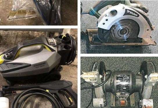 Recovered stolen goods. Picture: Kent Police