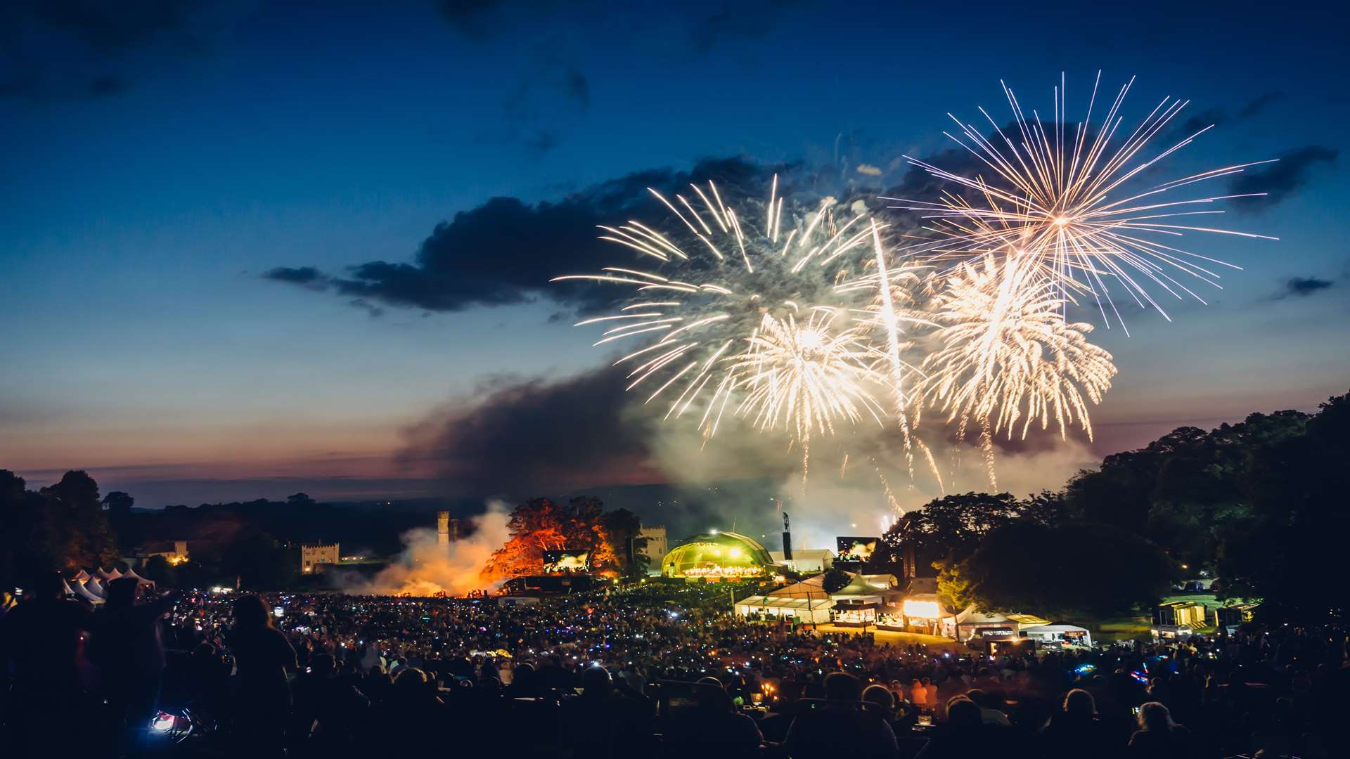 A fireworks finale at the Leeds Castle Classical Concert