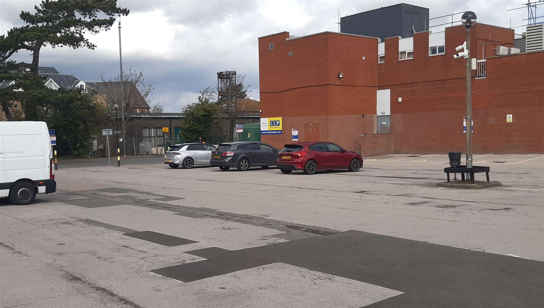 Parking spaces at Nightingale Way would be reconfigured as part of McDonald's development bid