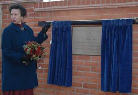 The Princess Royal opens the Rural Housing Trust homes in Miller Close, Wingham, in December, 2007