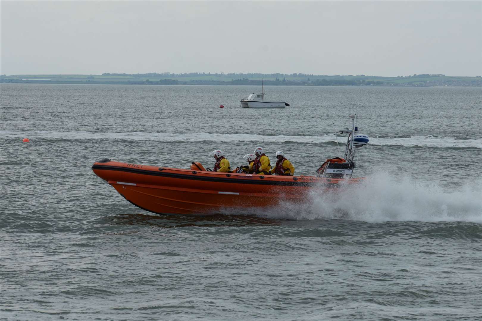 Whitstable lifeboat helmsman gets the 'seal of approval' after dashing to Leysdown on the Isle of Sheppey. Picture: RNLI Whitstable