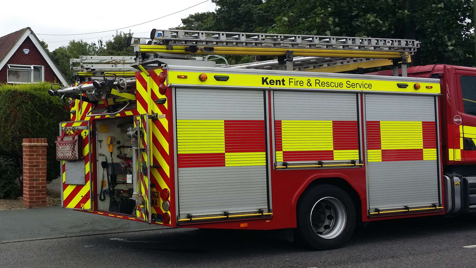 Two fire engines attended the blaze in Wigmore