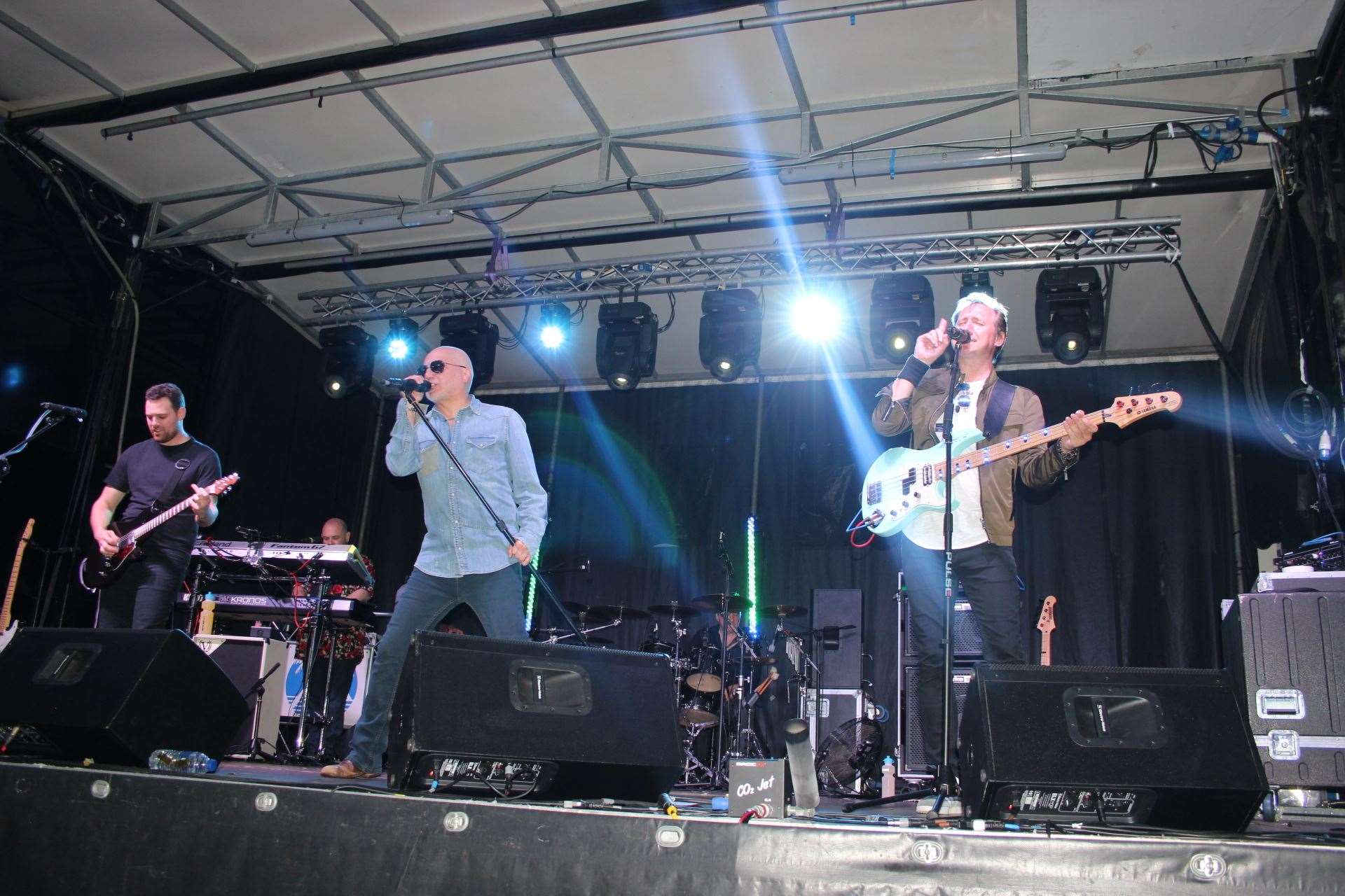 Marylebone Jelly on stage at Party in the Park, Sittingbourne, in 2019. Picture: John Nurden (48467912)