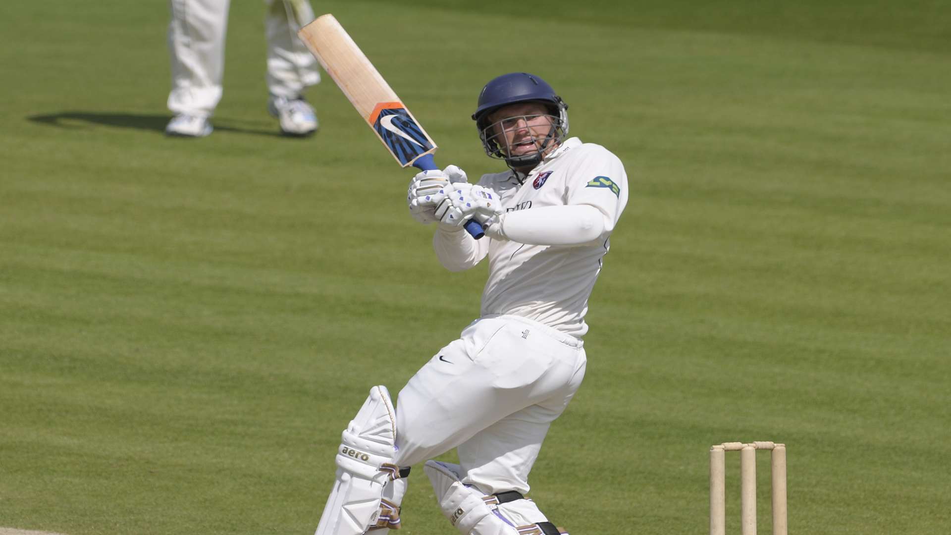 Adam Ball in action against Surrey. Picture: Barry Goodwin