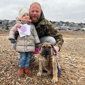 Strangers across the county have found James's cards all over the place, including the beach