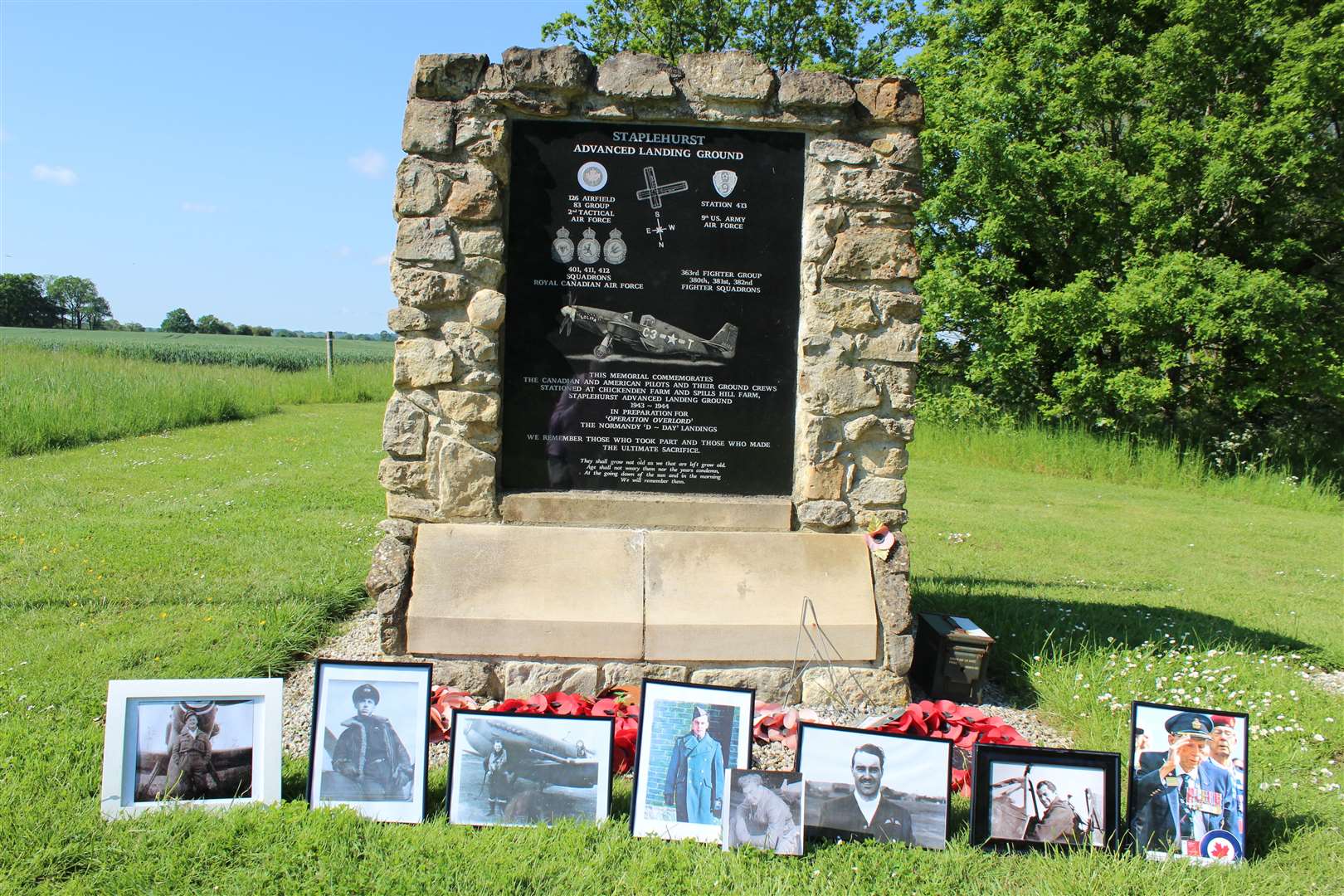 The RAF Staplehurst memorial is all that remains of the base