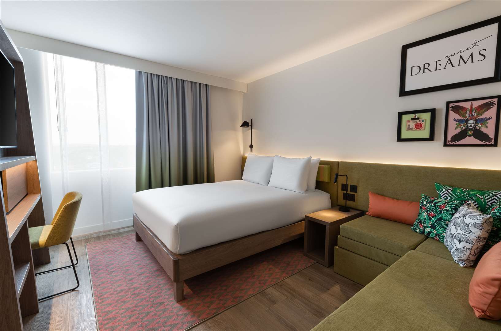 Bedrooms at the Hampton by Hilton will look like this when guests first visit on July 1