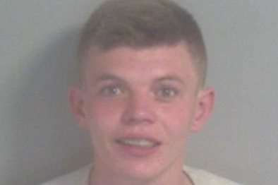 Sean Dean, 22, of Folkestone Road, Dover, jailed for robbery. Picture courtesy of Kent Police