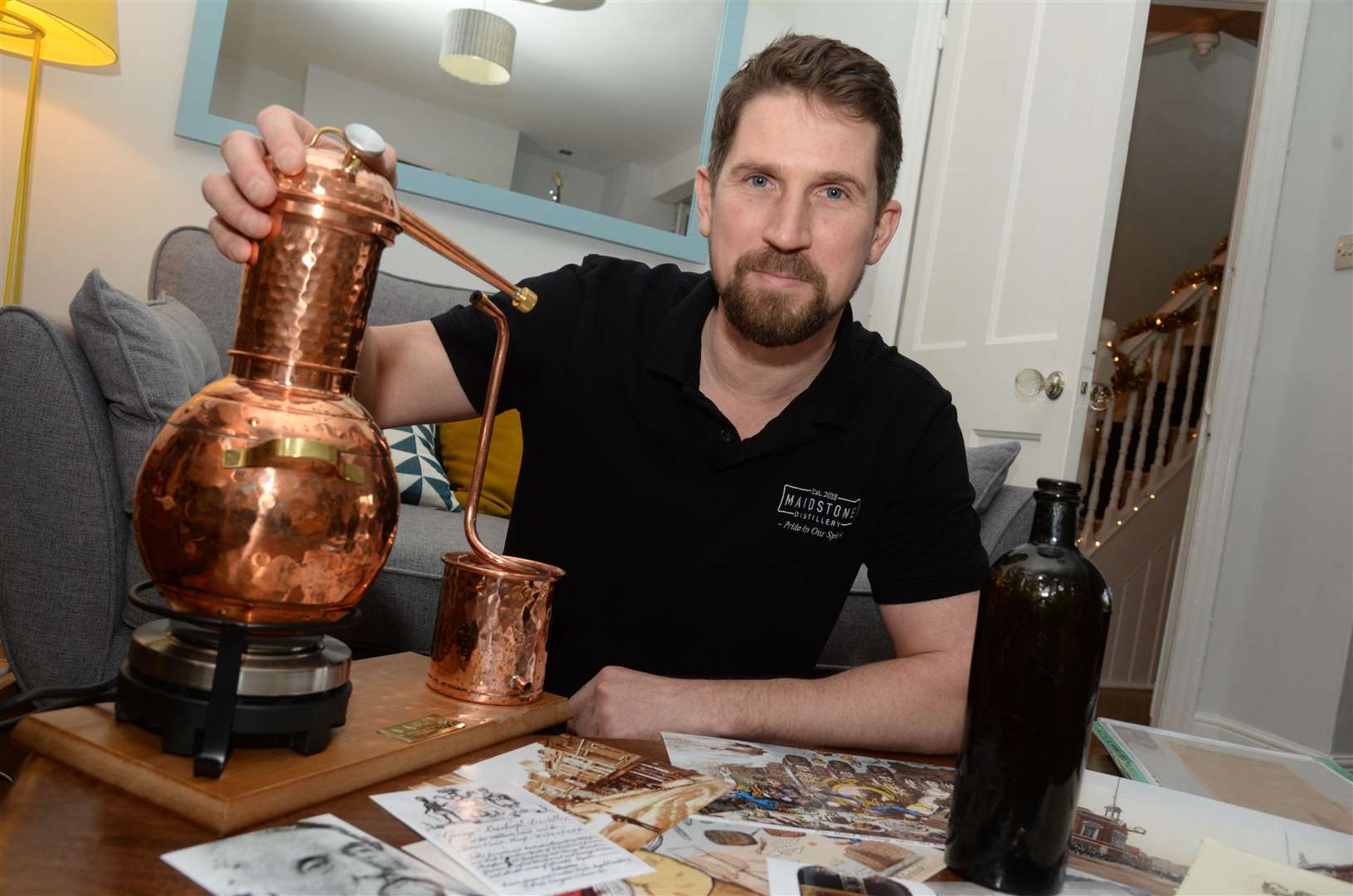 Darren Graves' distillery in Maidstone has switched production from gin to hand sanitiser. Picture: Chris Davey