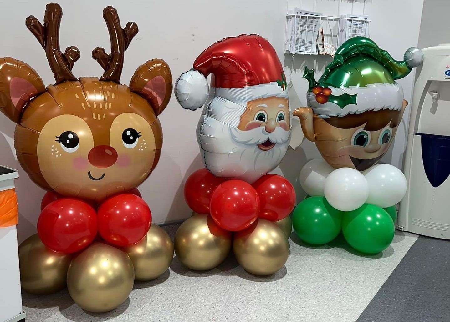 Balloon artists created a Christmas display at Tunbridge Wells Hospital. Picture: Dream Higher Events