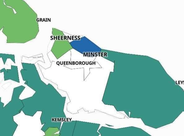 Sheppey was once a Covid hotspot but Queenborough is now virtually free of the virus