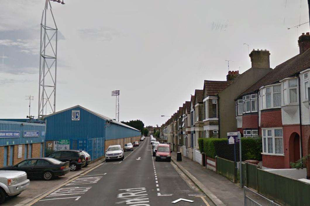 The robbery happened in Gordon Road, Gillingham. Picture: Instant Street View