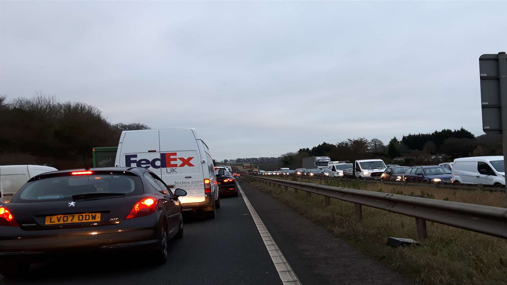 Delays between Sittingbourne and Maidstone today on the A249