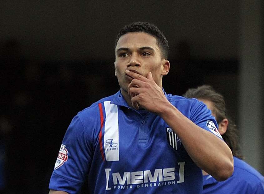 Gillingham's Bradley Garmston, on loan from West Brom Picture: Barry Goodwin