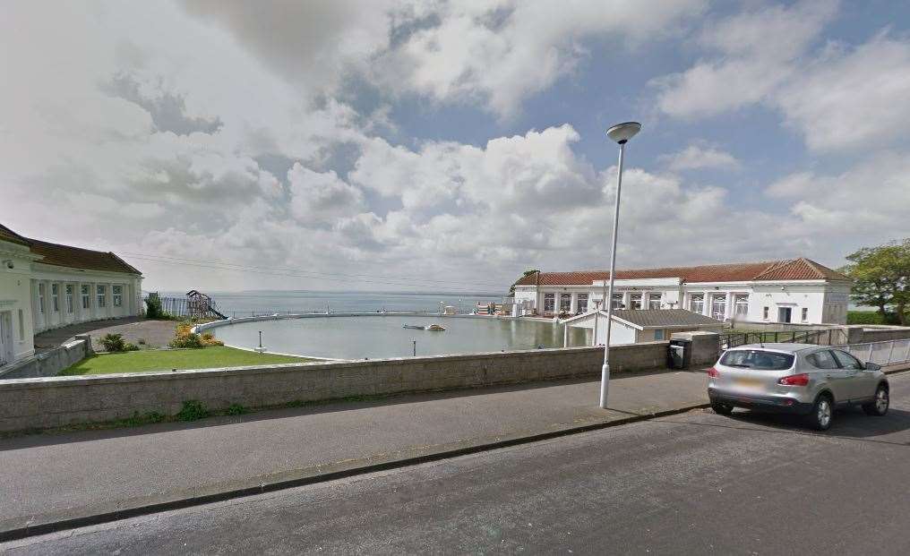 The lease for Ramsgate boating pool on the West Cliff in Ramsgate is up for sale. Picture: Google Street View