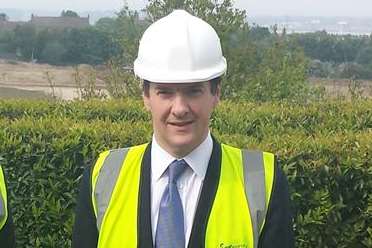 Chancellor George Osborne, right, on a visit to Ebbsfleet Valley this year with Lord Deighton, Commercial Secretary to the Treasury
