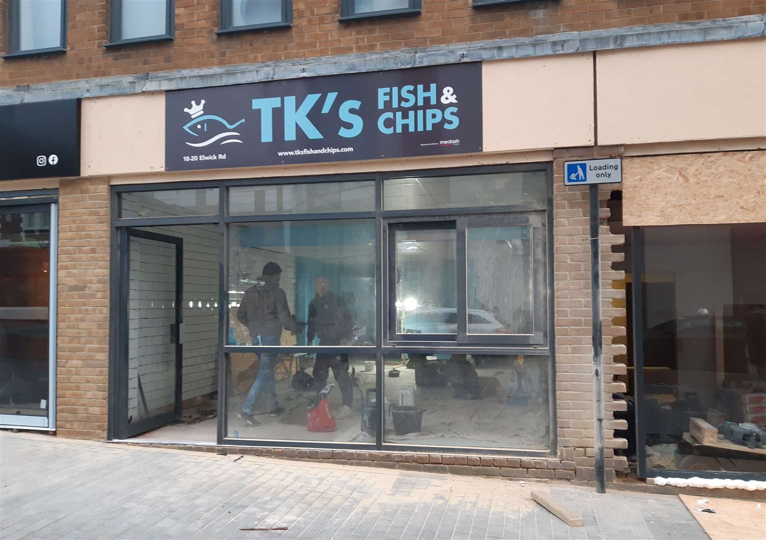 Work is ongoing to kit out the new TK's Fish and Chips