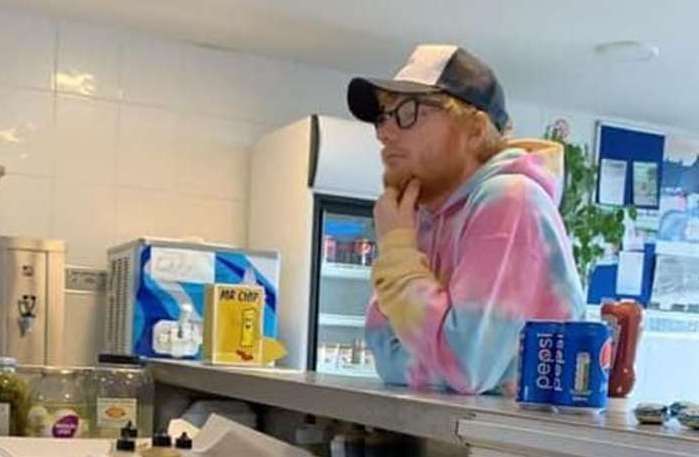 Ed Sheeran has also been spotted getting a takeaway at nearby Greatstone Fish Bar. Picture: Greatstone Fish Bar