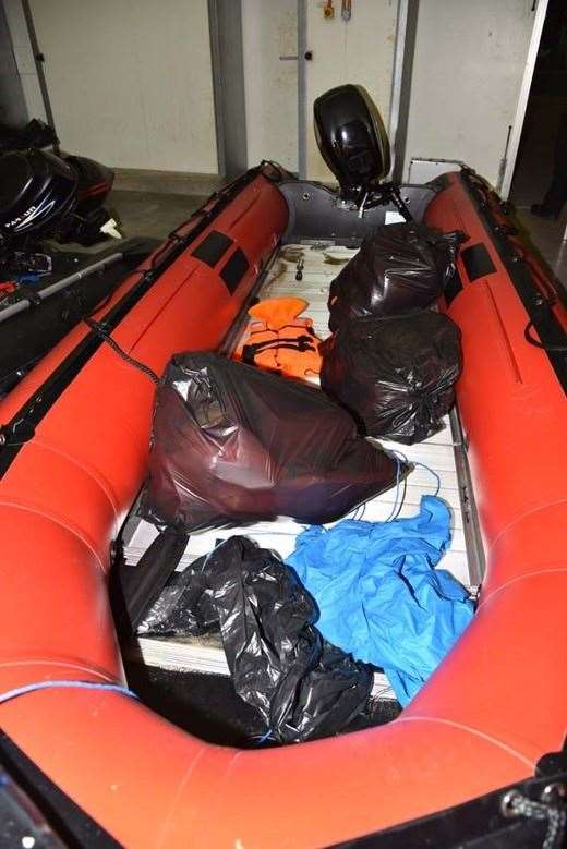 mage of RHIB used in one of the smuggling attempts. Picture: Home Office