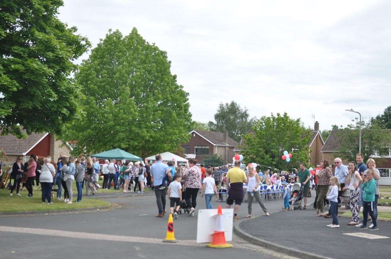 The street party in Correnden Road