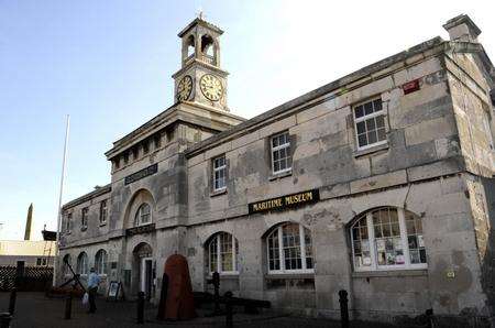 The iconic 'Clock Tower' building at Ramsgate's Royal Harbour, home to the Maritime Museum