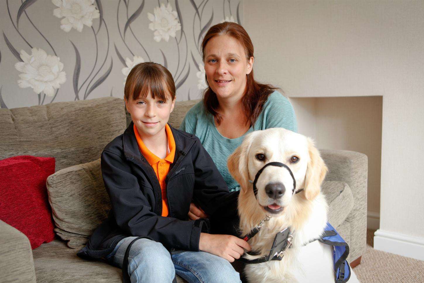 Mum Emma says the dog should open up Amy's world as she starts at secondary school