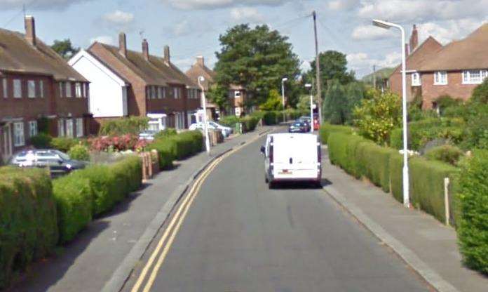 The incident happened in Biggins Wood Road in Folkestone