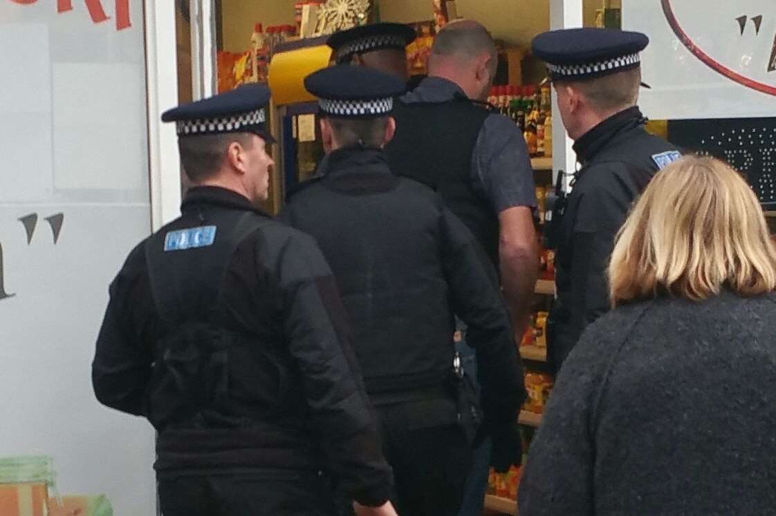 Police executed warrants at a number of businesses