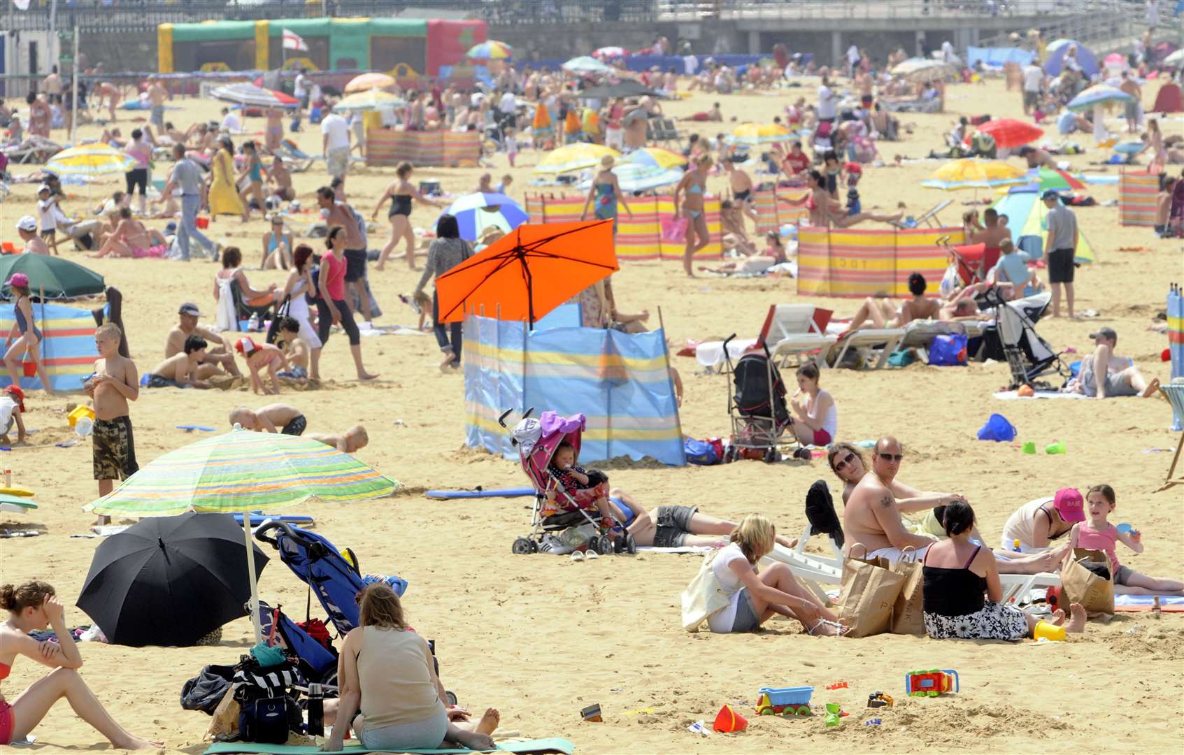 Thousands of people were on Margate beach on the day of the tragedy Picture: Stock image