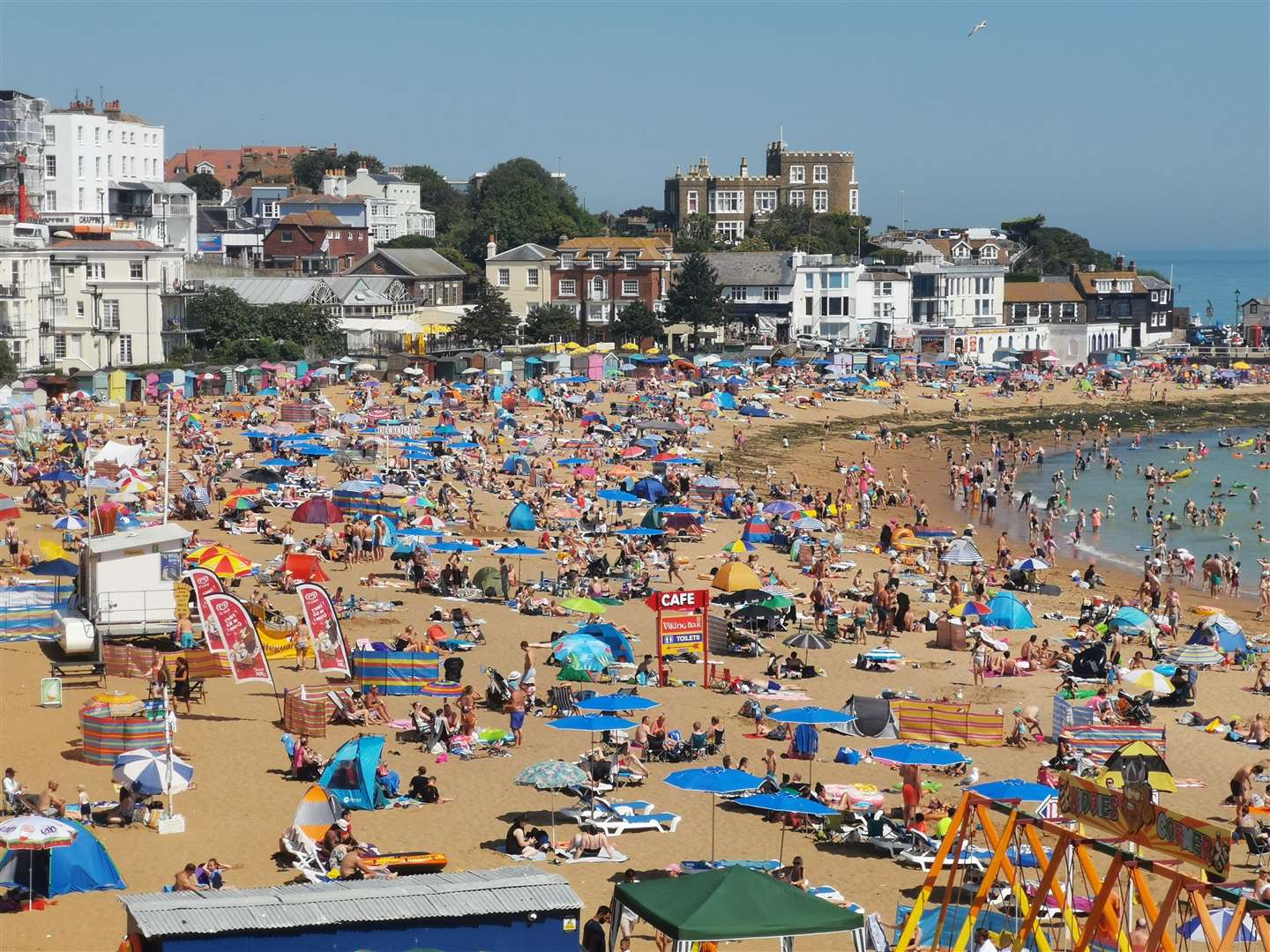 Crowds packed onto Thanet beaches in the heatwave last week - and it could be a similar scene today